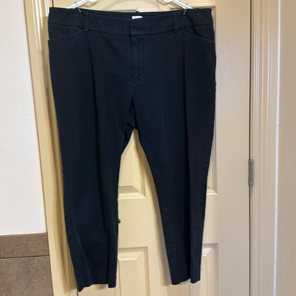 Black chinos